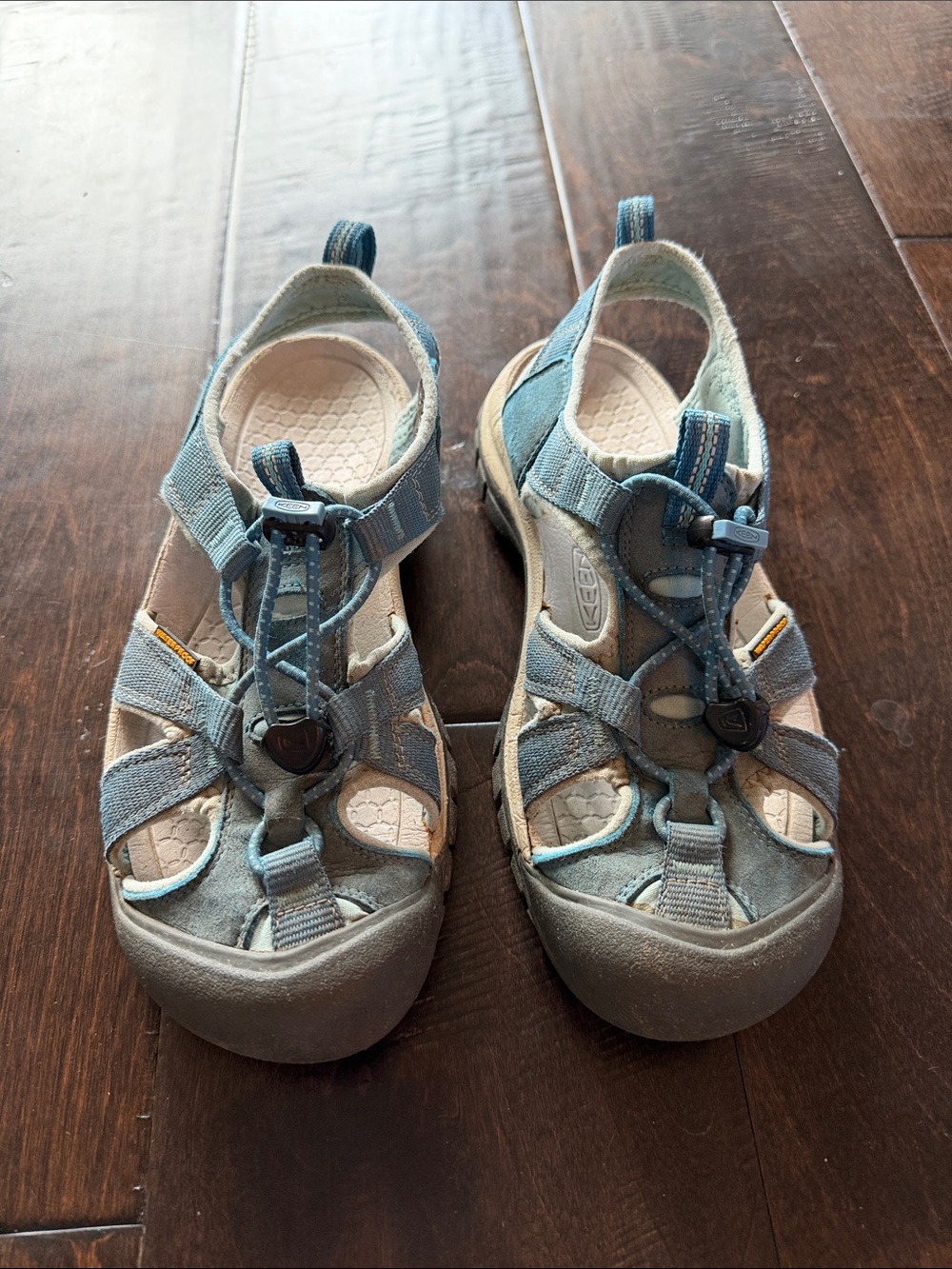 Keen Women’s Closed Toe Waterproof Light Blue Outdoor Sport Sandals. Size 8